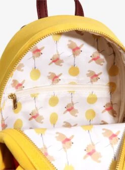 Loungefly Disney Winnie The Pooh Floral Crown Flocked Mini Backpack - BoxLunch Exclusive -Cozy Mode Store 14398087 av5