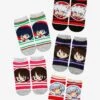 InuYasha Chibi Characters Ankle Sock Set - BoxLunch Exclusive -Cozy Mode Store 15367278 hi