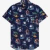 Disney Walt Disney World 50th Anniversary Rides & Attractions Woven Button-Up - BoxLunch Exclusive -Cozy Mode Store 16337714 hi