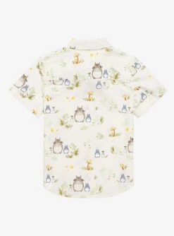 Studio Ghibli My Neighbor Totoro Forest Spirits & Flora Toddler Woven Button-Up - BoxLunch Exclusive -Cozy Mode Store 16407583 av1