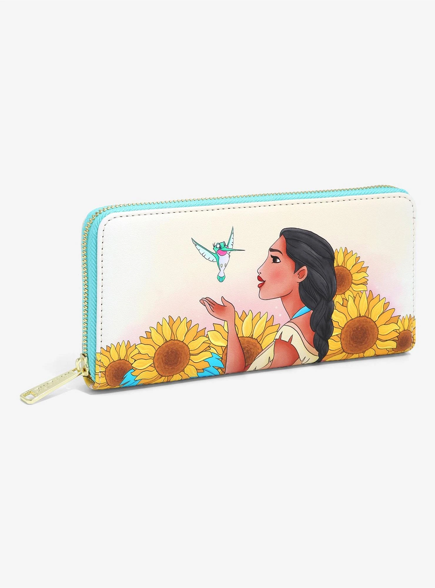 Loungefly Disney Pocahontas Sunflowers Wallet - BoxLunch Exclusive 3 Loungefly Disney Pocahontas Sunflowers Wallet - BoxLunch Exclusive