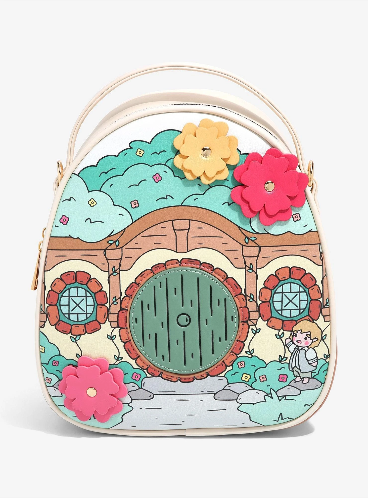 The Lord Of The Rings Bag End Door Mini Backpack - BoxLunch Exclusive 3 The Lord Of The Rings Bag End Door Mini Backpack - BoxLunch Exclusive