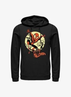 Marvel Spider-Man Halloween Moon Hoodie