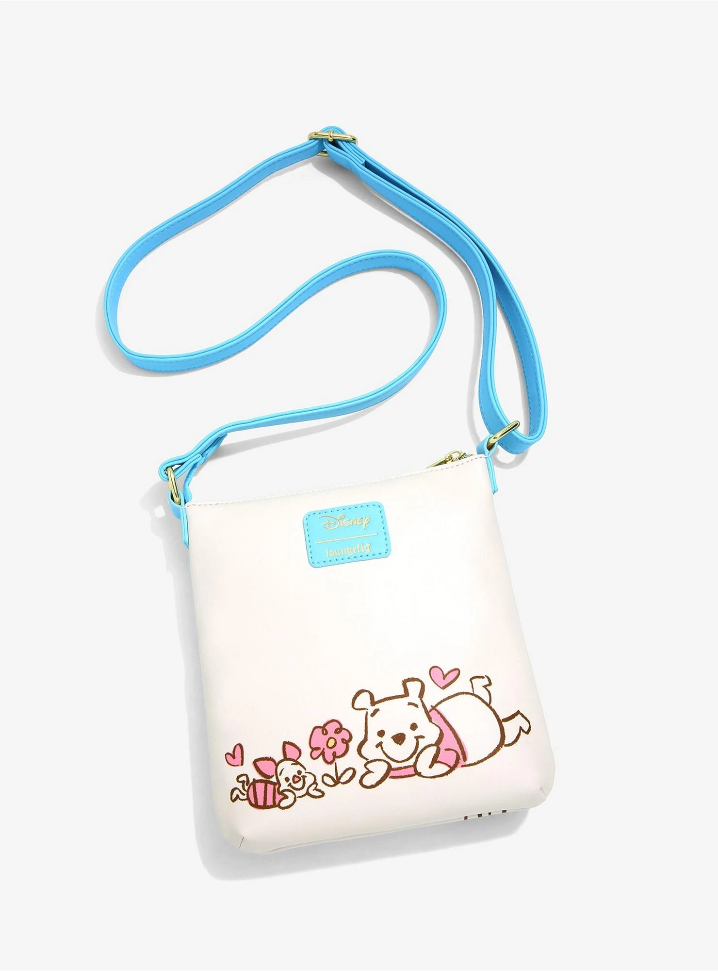 Loungefly Disney Winnie The Pooh Piglet & Pooh With Balloons Sketch Crossbody Bag - BoxLunch Exclusive 4 Loungefly Disney Winnie The Pooh Piglet & Pooh With Balloons Sketch Crossbody Bag - BoxLunch Exclusive - Image 2