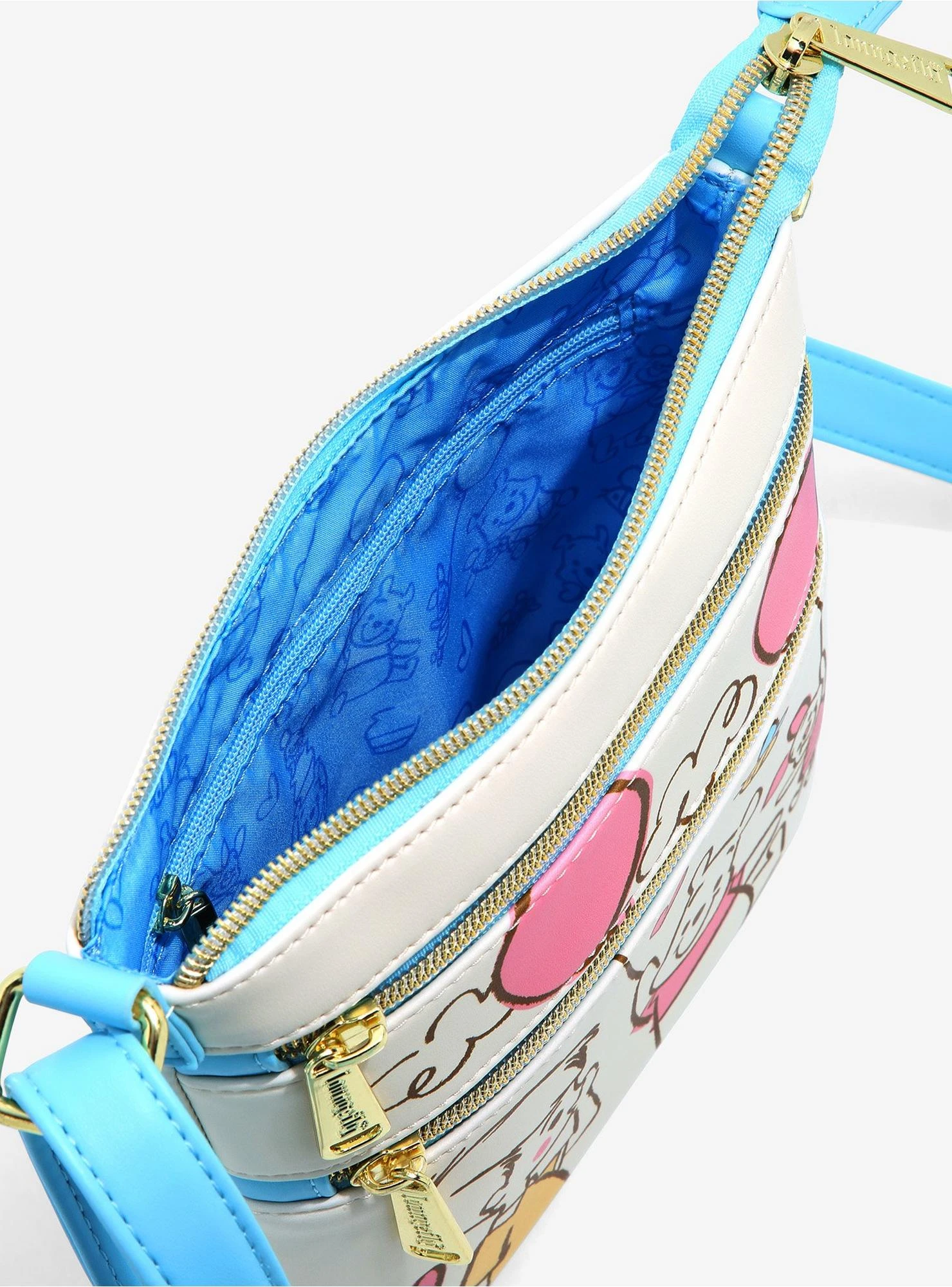 Loungefly Disney Winnie The Pooh Piglet & Pooh With Balloons Sketch Crossbody Bag - BoxLunch Exclusive 5 Loungefly Disney Winnie The Pooh Piglet & Pooh With Balloons Sketch Crossbody Bag - BoxLunch Exclusive - Image 3