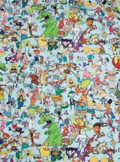 RSVLTS Nickelodeon 90s Mashup KUNUFLEX Short Sleeve Shirt -Cozy Mode Store 17037987 av2