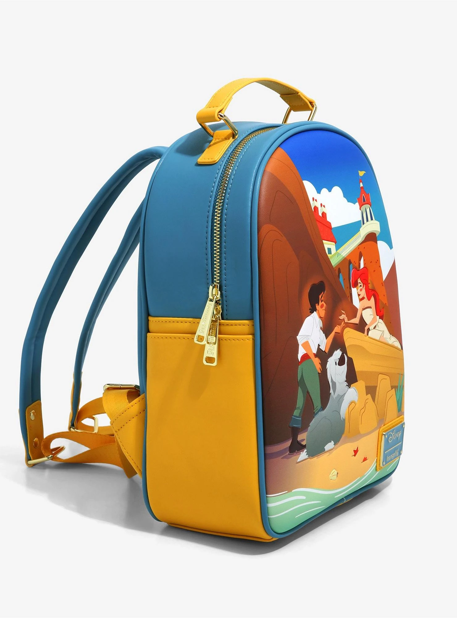Loungefly Disney The Little Mermaid Ariel & Eric Beach Mini Backpack - BoxLunch Exclusive 4 Loungefly Disney The Little Mermaid Ariel & Eric Beach Mini Backpack - BoxLunch Exclusive - Image 2