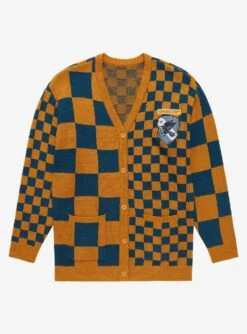 Harry Potter Ravenclaw Checkered Women's Cardigan - BoxLunch Exclusive