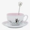 Studio Ghibli Kiki’s Delivery Service Jiji Teacup & Spoon Set - BoxLunch Exclusive -Cozy Mode Store 18250377 hi