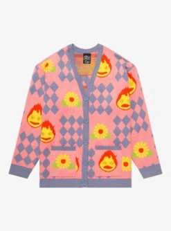 Studio Ghibli Howl's Moving Castle Howl's Diamonds & Calcifer Cardigan - BoxLunch Exclusive