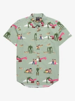 Studio Castle In The Sky Scenic Woven Button-Up - BoxLunch Exclusive