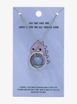 Celestite Stone Fidget Necklace - BoxLunch Exclusive -Cozy Mode Store 18666138 av2