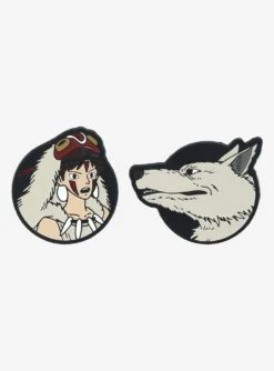 Studio Ghibli Princess Mononoke San & Moro Enamel Pin Set - BoxLunch Exclusive