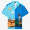 Our Universe Star Wars Classic Locations Tatooine And Endor Scene Woven Button-Up - BoxLunch Exclusive -Cozy Mode Store 18813089 hi