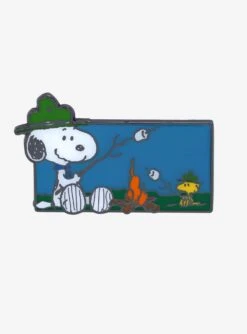 Loungefly Peanuts Snoopy & Woodstock Campfire Enamel Pin - BoxLunch Exclusive