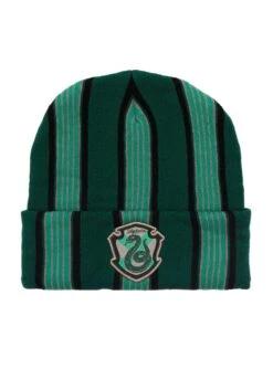 Harry Potter Slytherin Striped Cuff Beanie - BoxLunch Exclusive