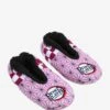 Demon Slayer: Kimetsu No Yaiba Nezuko Kamado Kimono Pattern Slipper Socks - BoxLunch Exclusive