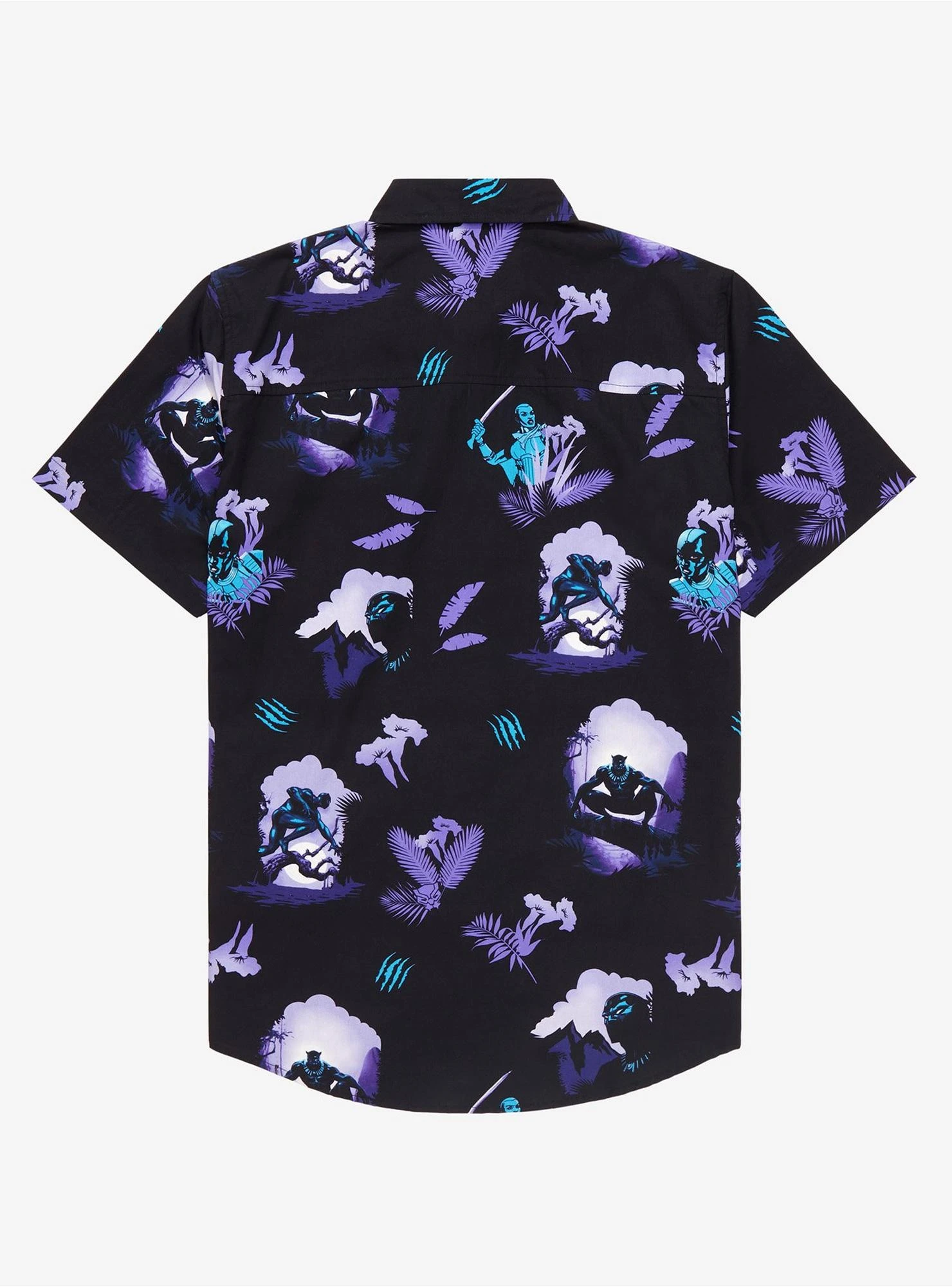 Marvel Black Panther T'Challa Scenic Woven Button-Up - BoxLunch Exclusive 4 Marvel Black Panther T'Challa Scenic Woven Button-Up - BoxLunch Exclusive - Image 2