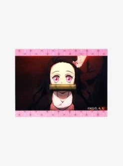 Demon Slayer: Kimetsu No Yaiba Nezuko Kamada Portrait Lenticular Sticker - BoxLunch Exclusive