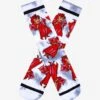 Marvel WandaVision Scarlet Witch Cartoon Allover Print Tie-Dye Crew Socks - BoxLunch Exclusive