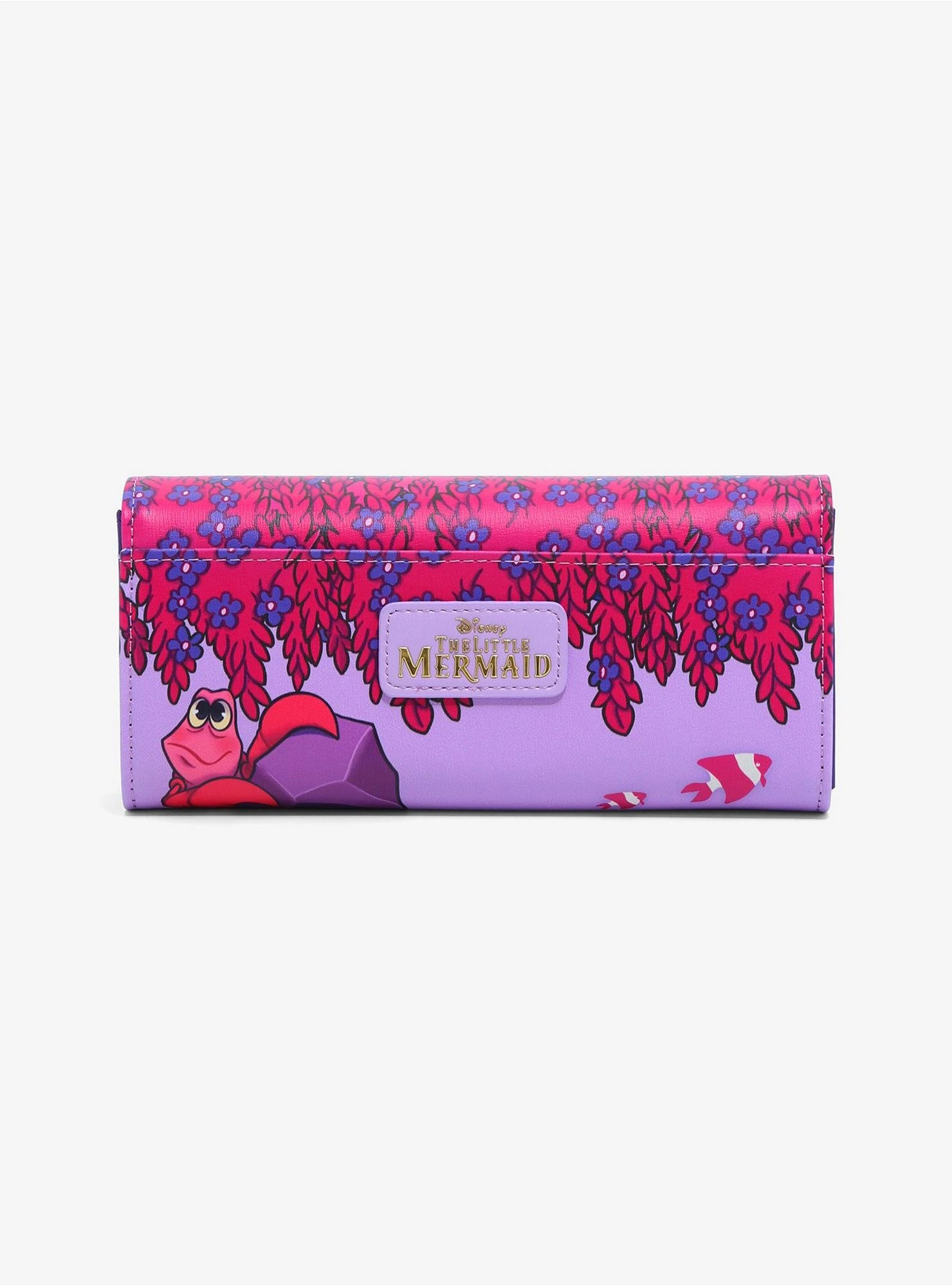 Disney The Little Mermaid Ariel & Flounder Floral Wallet - BoxLunch Exclusive 4 Disney The Little Mermaid Ariel & Flounder Floral Wallet - BoxLunch Exclusive - Image 2