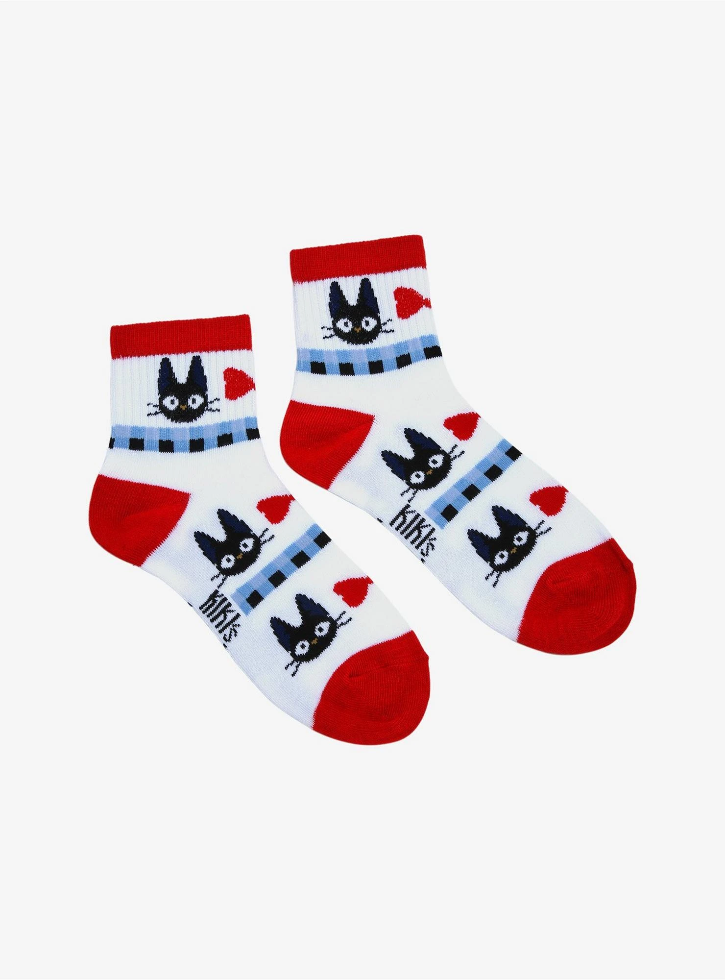 Studio Ghibli Kiki's Delivery Service Jiji & Bow Crew Socks - BoxLunch Exclusive 4 Studio Ghibli Kiki's Delivery Service Jiji & Bow Crew Socks - BoxLunch Exclusive - Image 2