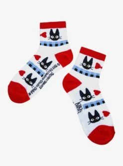 Studio Ghibli Kiki's Delivery Service Jiji & Bow Crew Socks - BoxLunch Exclusive