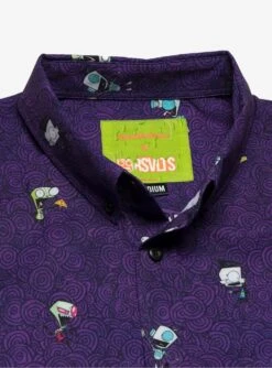 RSVLTS Invader Zim Invaders From Irk Purple KUNUFLEX Short Sleeve Shirt -Cozy Mode Store 19615135 av2
