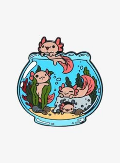 Axolotls In An Aquarium Enamel Pin - BoxLunch Exclusive