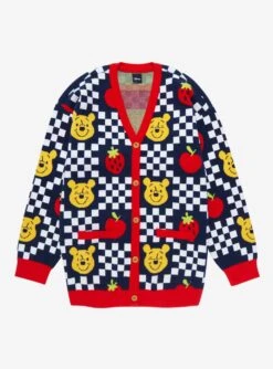 Disney Winnie The Pooh Fruits Checkered Women's Cardigan - BoxLunch Exclusive