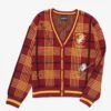 Harry Potter Gryffindor Plaid Women's Cardigan - BoxLunch Exclusive -Cozy Mode Store 19744254 hi
