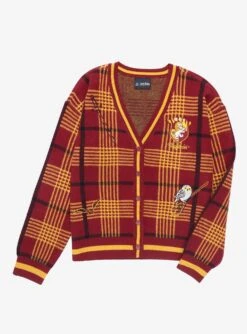 Cozy Mode Store 15 Harry Potter Gryffindor Plaid Women's Cardigan - BoxLunch Exclusive