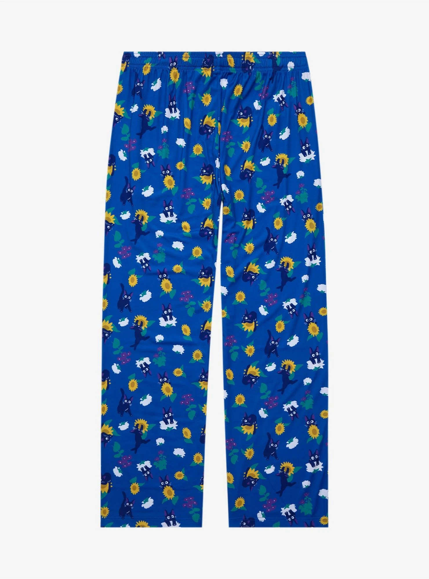 Studio Ghibli Kiki’s Delivery Service Jiji & Flowers Allover Print Sleep Pants - BoxLunch Exclusive 4 Studio Ghibli Kiki’s Delivery Service Jiji & Flowers Allover Print Sleep Pants - BoxLunch Exclusive - Image 2