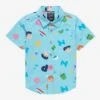 Studio Ghibli Ponyo Icons Allover Print Toddler Woven Button-Up Shirt - BoxLunch Exclusive