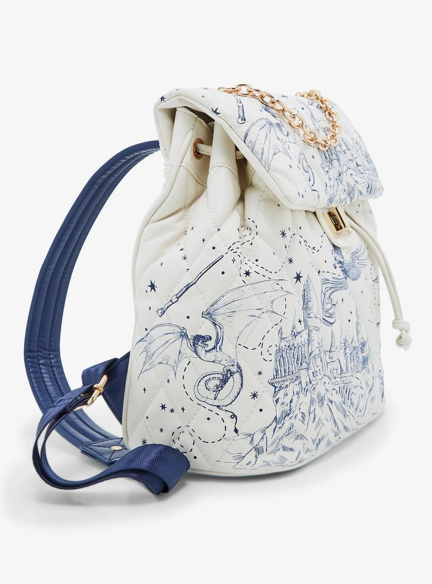 Harry Potter Hogwarts Icons Map Mini Backpack - BoxLunch Exclusive 5 Harry Potter Hogwarts Icons Map Mini Backpack - BoxLunch Exclusive - Image 3