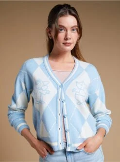 Disney Cinderella Mice Argyle Women's Cardigan - BoxLunch Exclusive
