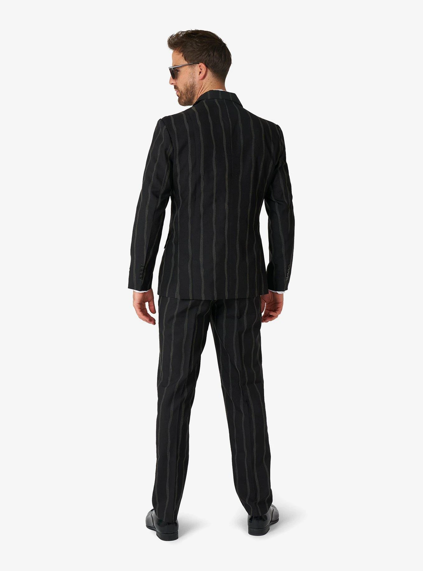 Oversized Pinstripe Black Suit 6 Oversized Pinstripe Black Suit - Image 4