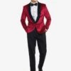 Burgundy Dinner Jacket -Cozy Mode Store 31984883 av1