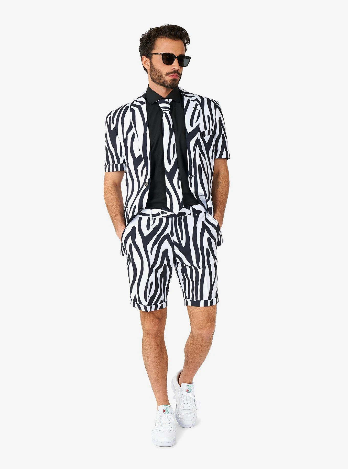 Zazzy Zebra Summer Short Suit 5 Zazzy Zebra Summer Short Suit - Image 3