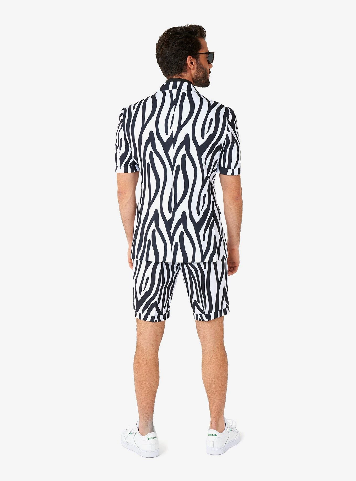 Zazzy Zebra Summer Short Suit 4 Zazzy Zebra Summer Short Suit - Image 2