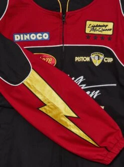 Disney Pixar Cars Lightning McQueen Moto Racing Jacket - BoxLunch Exclusive -Cozy Mode Store 32696972 av5