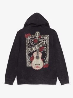 Disney Pixar Coco Floral Guitar Zipperd Hoodie - BoxLunch Exclusive