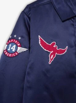 Marvel Captain America: Brave New World Patches Bomber Jacket - BoxLunch Exclusive -Cozy Mode Store 33033085 av1 1