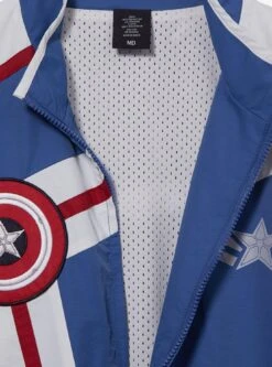 Marvel Captain America Shield Windbreaker Jacket — BoxLunch Exclusive -Cozy Mode Store 33033086 av2 1