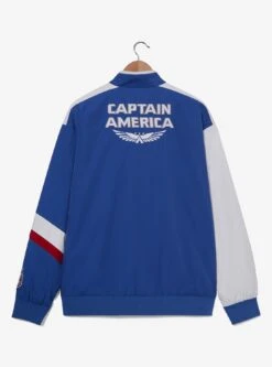 Marvel Captain America Shield Windbreaker Jacket — BoxLunch Exclusive -Cozy Mode Store 33033086 av3 1
