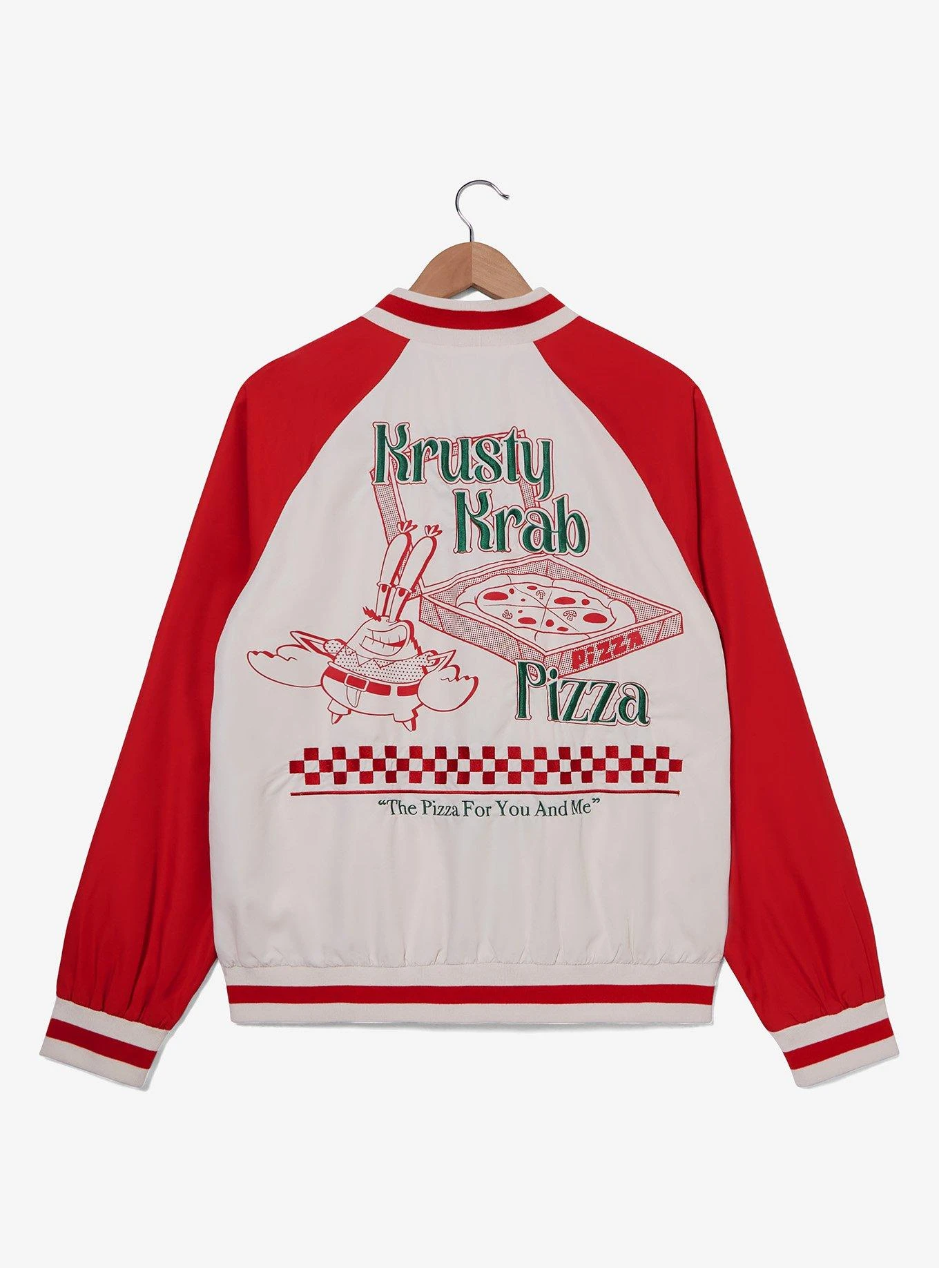 SpongeBob SquarePants The Krusty Krab Pizza Bomber Jacket — BoxLunch Exclusive 7 SpongeBob SquarePants The Krusty Krab Pizza Bomber Jacket — BoxLunch Exclusive - Image 5