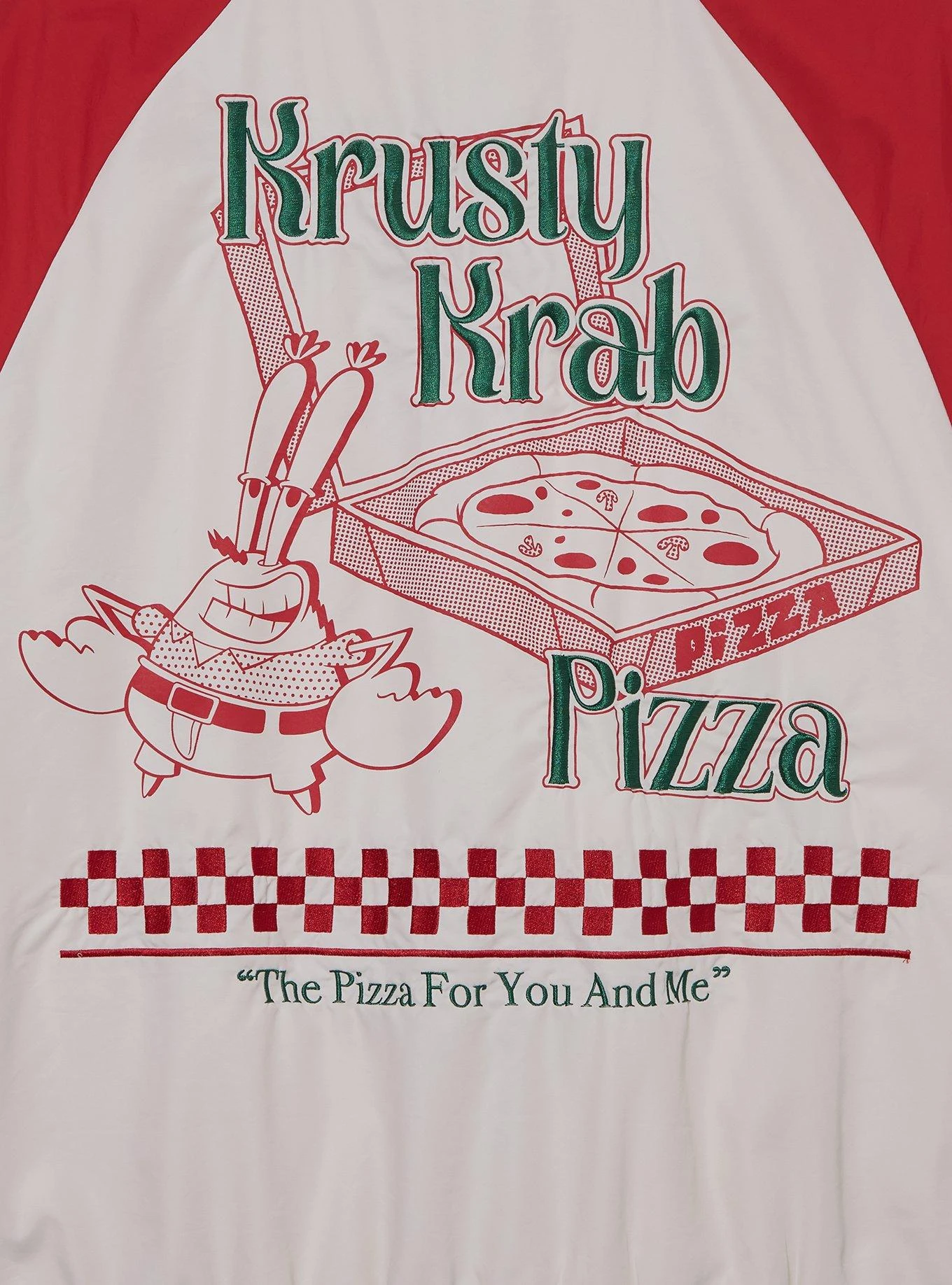 SpongeBob SquarePants The Krusty Krab Pizza Bomber Jacket — BoxLunch Exclusive 5 SpongeBob SquarePants The Krusty Krab Pizza Bomber Jacket — BoxLunch Exclusive - Image 3