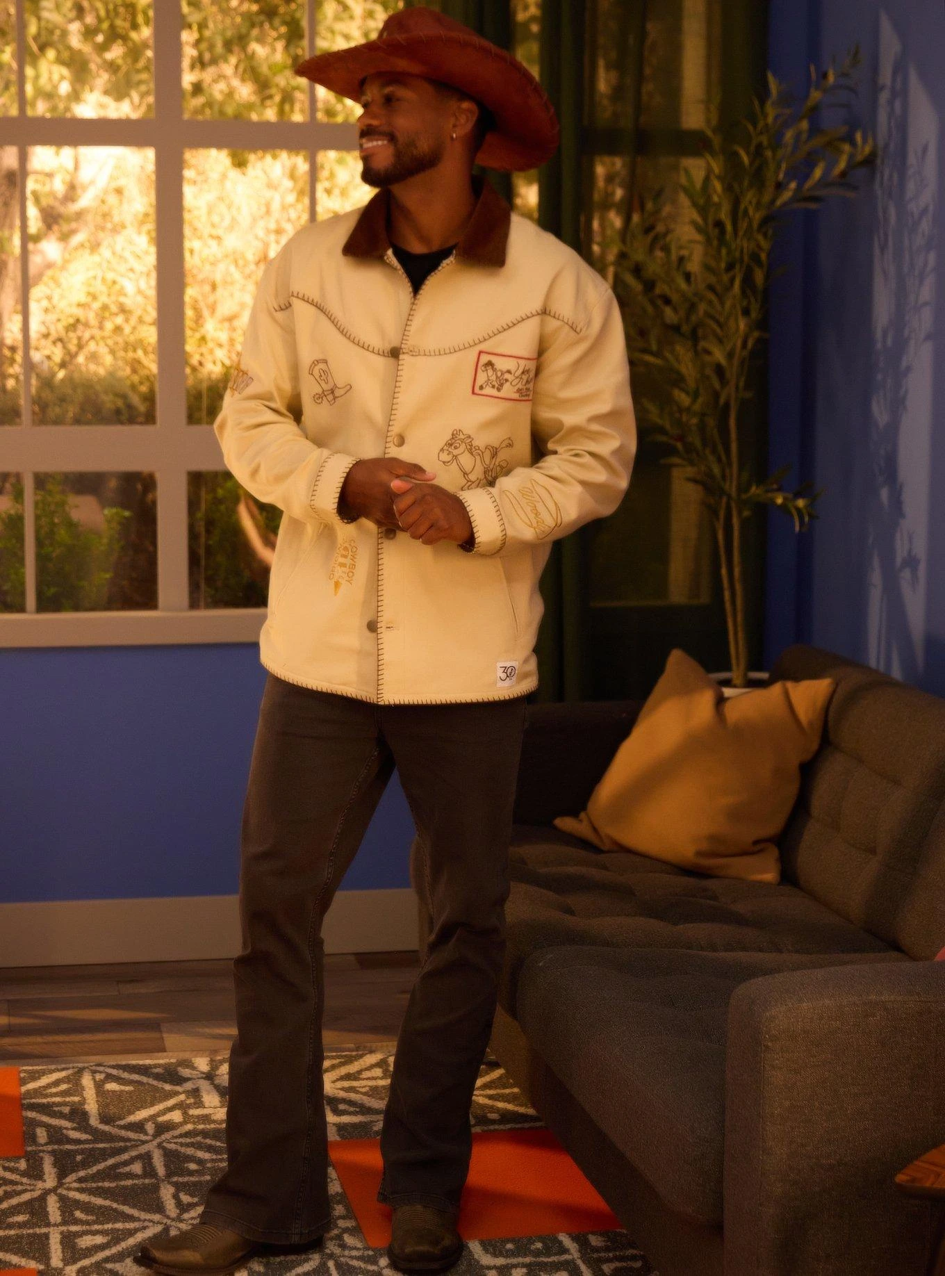 Disney Pixar Toy Story Woody Icons Chore Jacket - BoxLunch Exclusive 8 Disney Pixar Toy Story Woody Icons Chore Jacket - BoxLunch Exclusive - Image 6