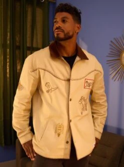 Disney Pixar Toy Story Woody Icons Chore Jacket - BoxLunch Exclusive 20 Disney Pixar Toy Story Woody Icons Chore Jacket - BoxLunch Exclusive -Cozy Mode Store 33362994 av4 1