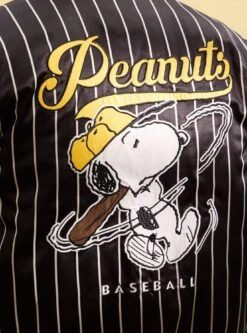 Peanuts Baseball Vintage Striped Bomber Jacket — BoxLunch Exclusive 13 Peanuts Baseball Vintage Striped Bomber Jacket — BoxLunch Exclusive -Cozy Mode Store 33369655 av4